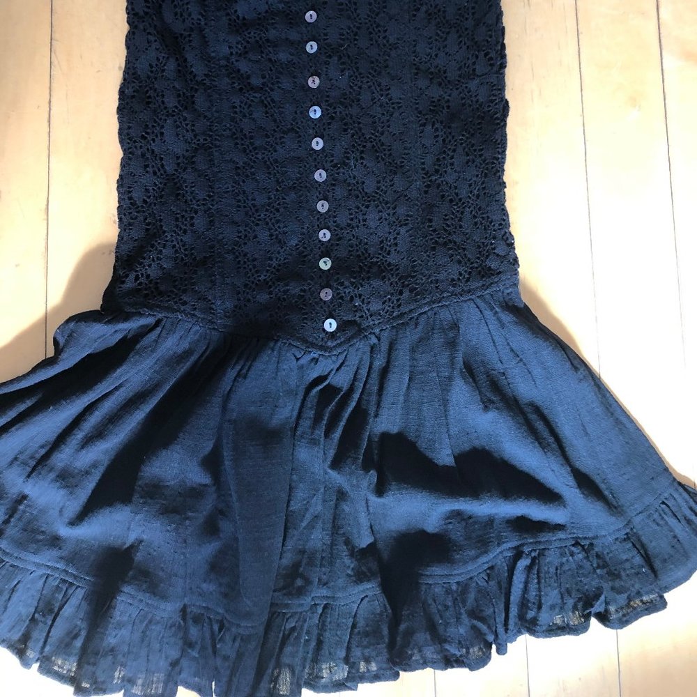 Olivaceous Black mini dress Large